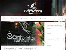 Tablet Screenshot of hotelsantoriniloft.com